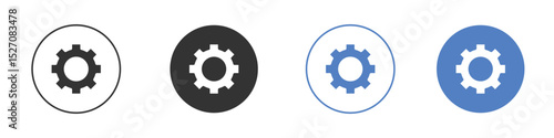 Settings button icon vector. Logo Template illustration design