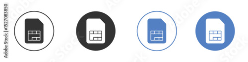 Sim card icon vector. Logo Template illustration design