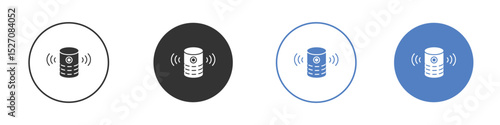 Smart speaker icon vector. Logo Template illustration design