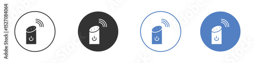 Smart speaker icon vector. Logo Template illustration design