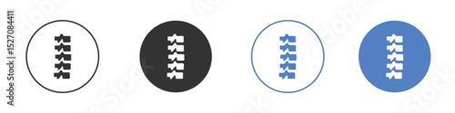 Spine icon vector. Logo Template illustration design