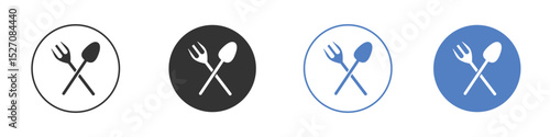 Spoon and Fork icon vector. Logo Template illustration design