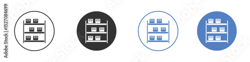 Storage rack icon vector. Logo Template illustration design