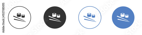 Sushi icon vector. Logo Template illustration design