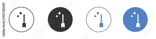 Sweeping icon vector. Logo Template illustration design