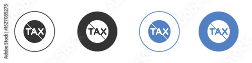 Tax free icon vector. Logo Template illustration design