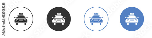 Taxi icon vector. Logo Template illustration design