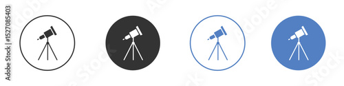 Telescope icon vector. Logo Template illustration design