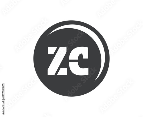 Free Download ZC sport emblem or team logotype. Ball logo with a combination of Initial letter Z and C for balls shop, sports company, training, club badge. - GFXLoad