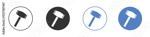 Wooden mallet icon