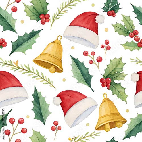 Wallpaper Mural christmas seamless pattern Torontodigital.ca