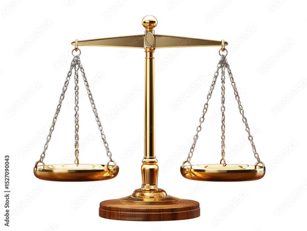 Fairness scales of justice isolated on white transparent background Fairness scales of justice isolated on white transparent background