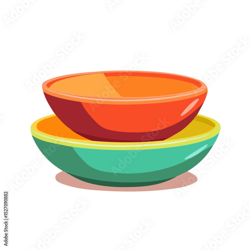 2D flat vector illustration of Culture Dish, isolated on a white background.