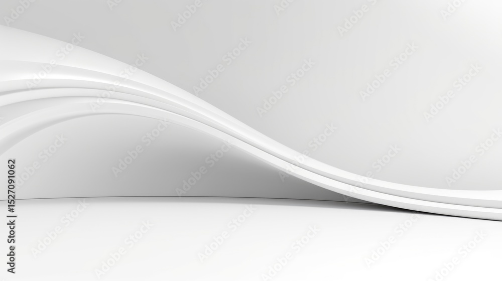 Obraz premium Free abstract white background minimal futuristic architectural space wallpaper