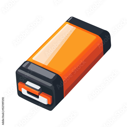 Cartridge vector 2D flat illustration, isolated on a white background.