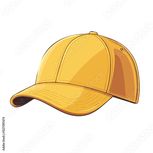 2D flat Cap vector illustration, isolated on a white background.