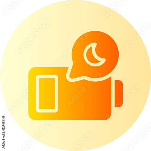 drowsiness gradient icon