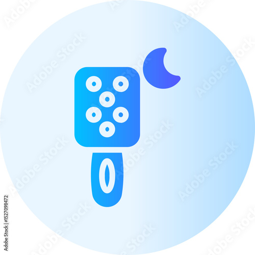 hair brush gradient icon