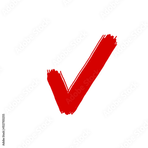 red check mark