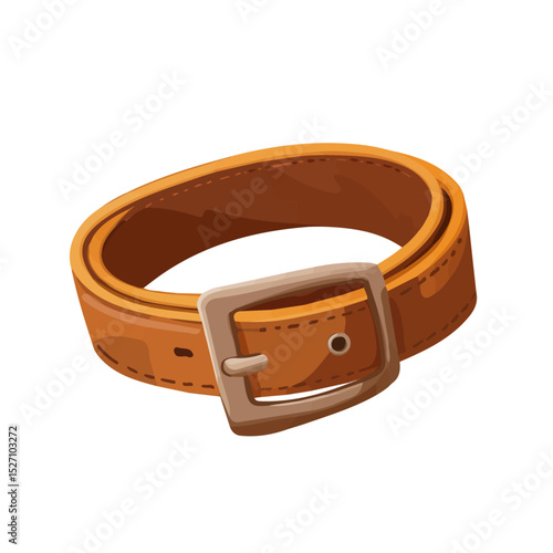 Belt vector 2D flat illustration, isolated on a white background.
