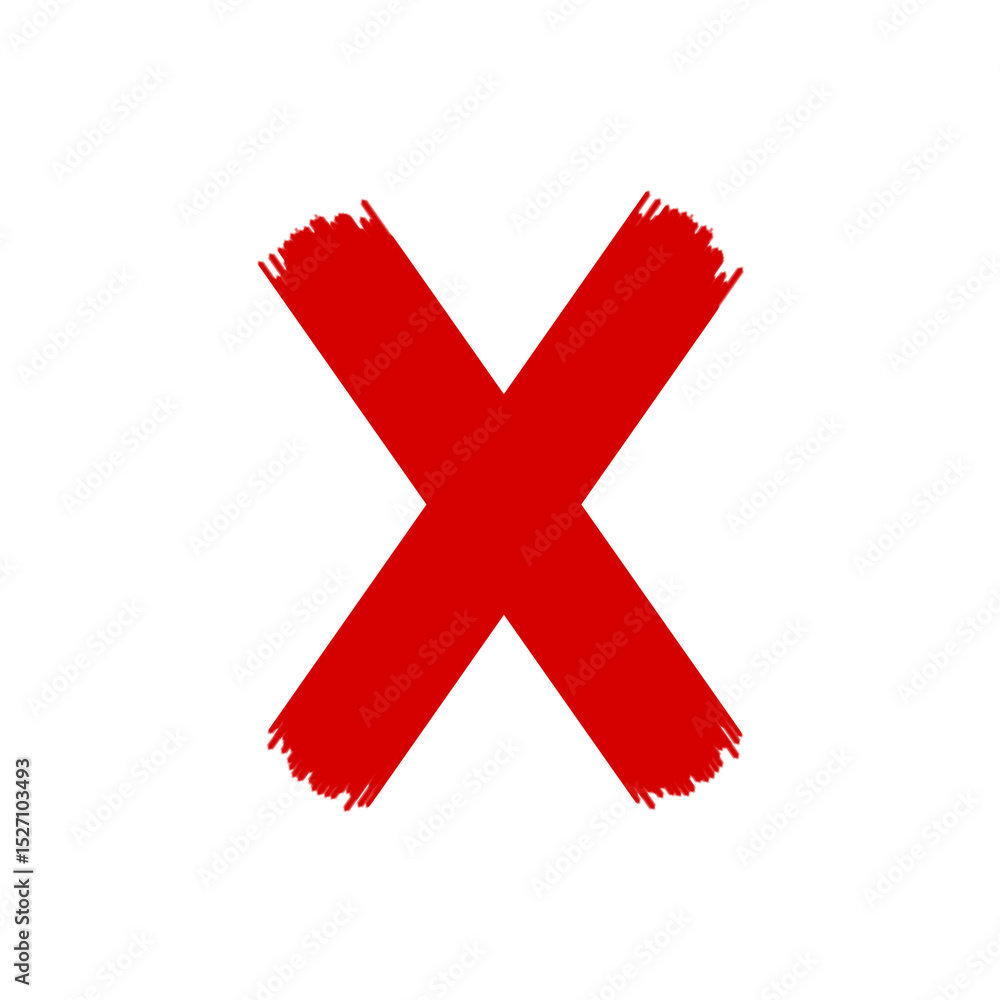 Obraz premium red check mark