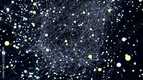 Abstract Cosmic Network Illuminated Nodes and Celestial Connections