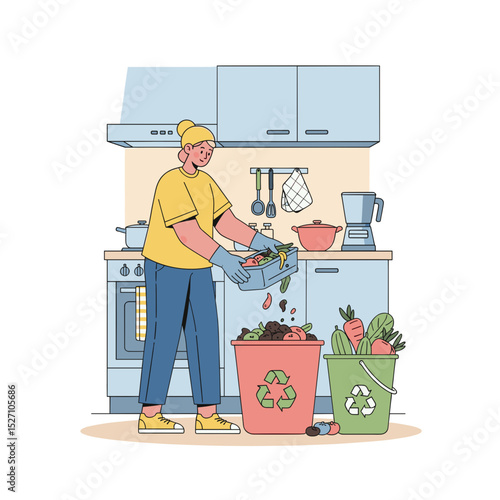 partment resident composting food waste
