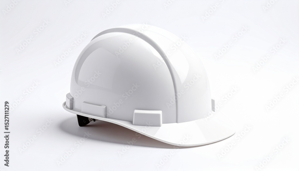 Fototapeta premium Construction Helmet white background 