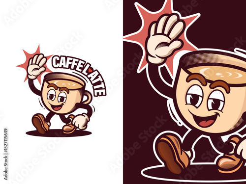 CAFFE LATTE MASCOUT LOGO