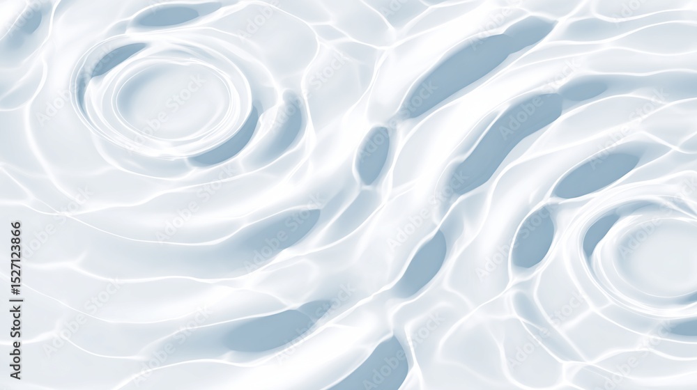 Obraz premium Concentric Water Ripples: Light Blue Surface Texture