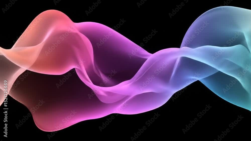 Abstract, flowing, vibrant colors, smooth, soft, translucent waves Abstract, flowing, vibrant colors, smooth, soft, translucent waves