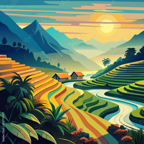 a-cliffside-rice-field-in-northern-vietnam-at-harvest