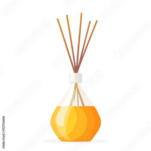 2D flat Air Freshener illustration vector, isolated on a white background.