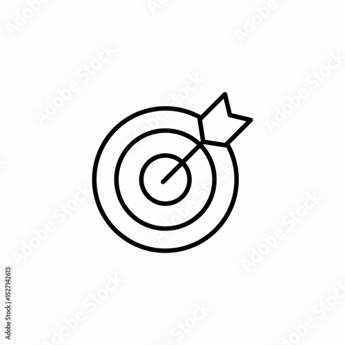 Foto center target icon sign vector