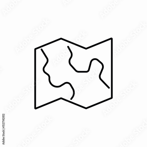 land map icon sign vector