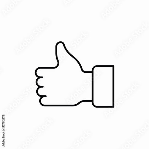 like reaction icon sign vector