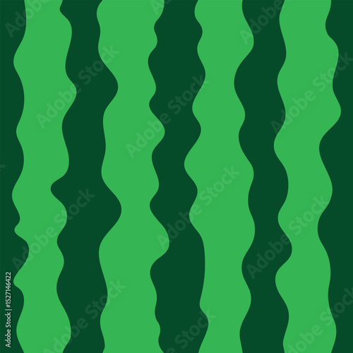 watermelon skin seamless pattern, striped watermelon peel background, summer fruit texture, vector illustration