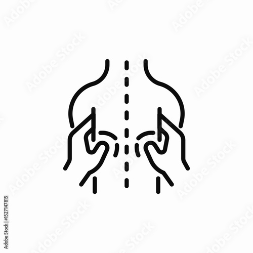 back bones icon sign vector