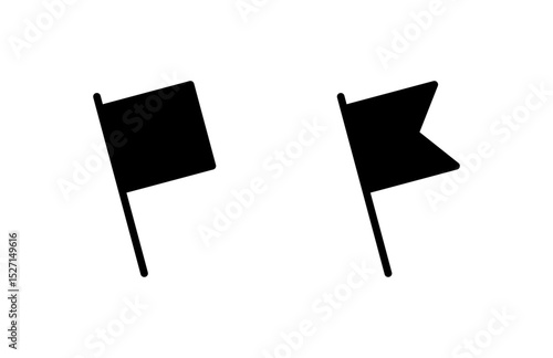 Flag icon vector illustration. Gps location pin map. Location marker symbol.