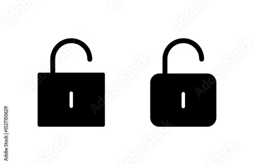 Unlock icon vector illustration. Unlock sign and symbol. unlocked padlock icon