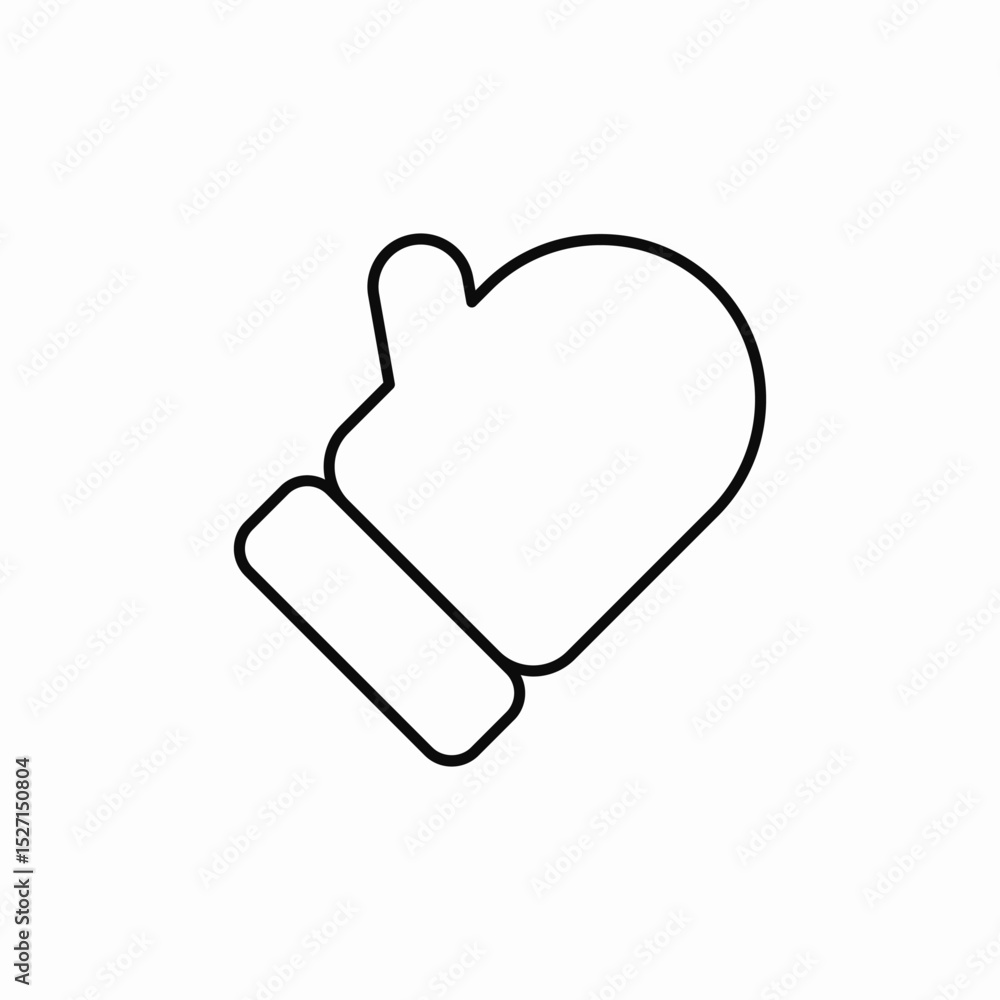 hand glove icon sign vector hand glove icon sign vector