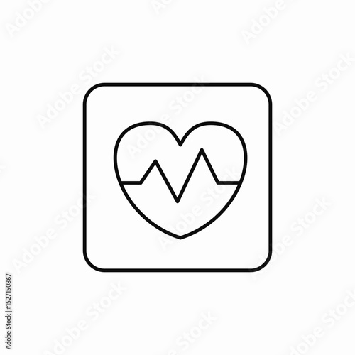 heart monitoring icon sign vector