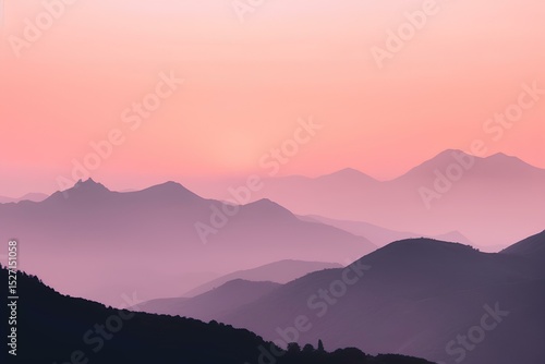 sunrise in the mountains