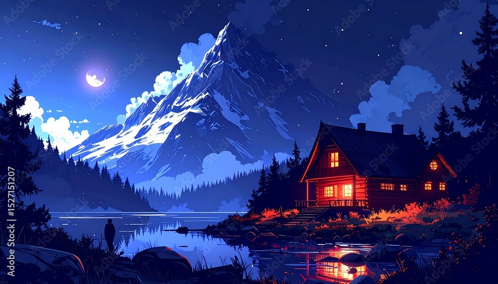 Fototapeta premium 3D animation of a beautiful mystical come home 2