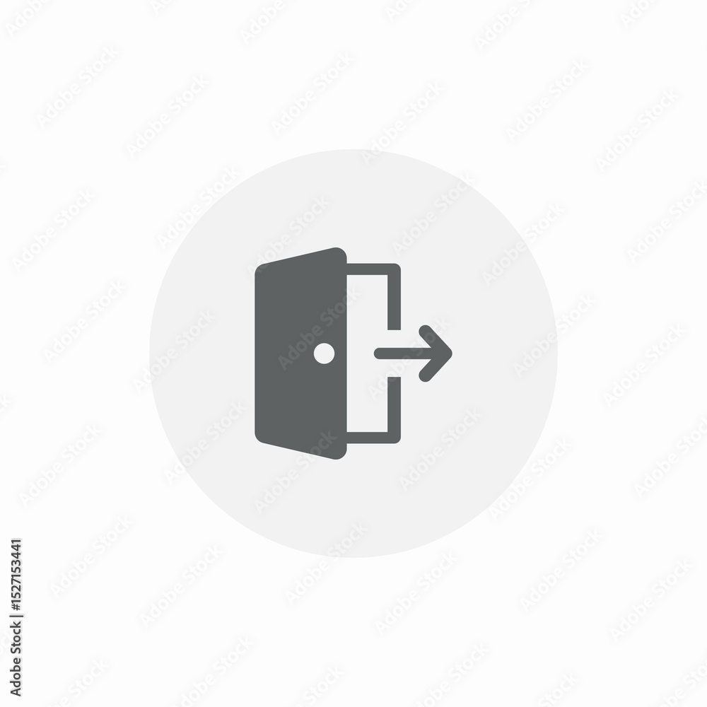 Foto log out icon sign vector