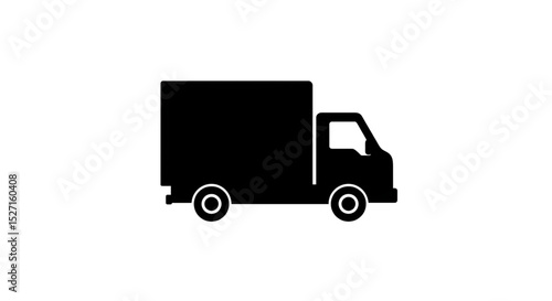 Delivery truck silhouette