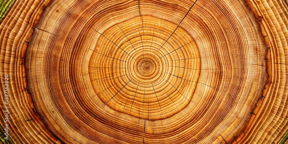 Fototapeta premium Stunning Tree Rings Nature's Time Capsule - A Close-Up Look at Annual Growth Rings