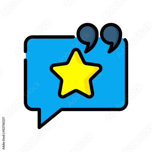Mention lineal color icon