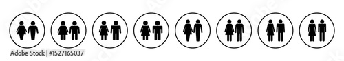 Man and woman icon vector. male and female symbol