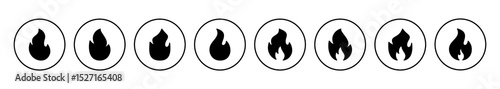 Fire icon vector. fire vector icon